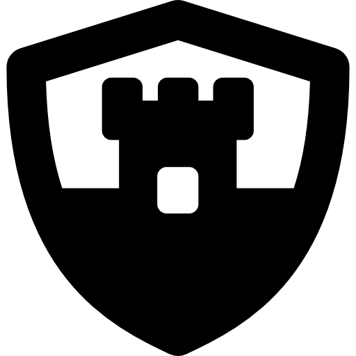 Shield with castle inside